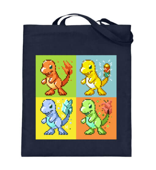 Lizard Elementals - cotton bag-5743