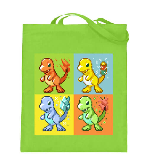 Lizard Elementals - cotton bag-5753