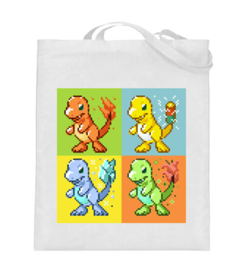 Lizard Elementals - cotton bag-3