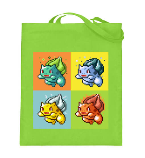Frog Elementals - cotton bag-5753