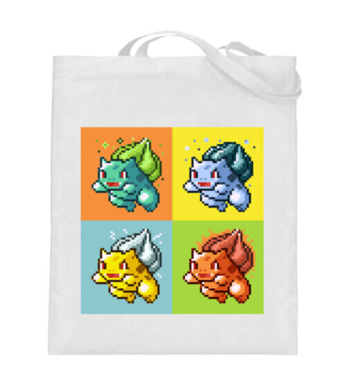 Frog Elementals - cotton bag-3